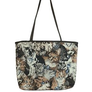 Cat Print Tapestry Bag 🐱😻🐈